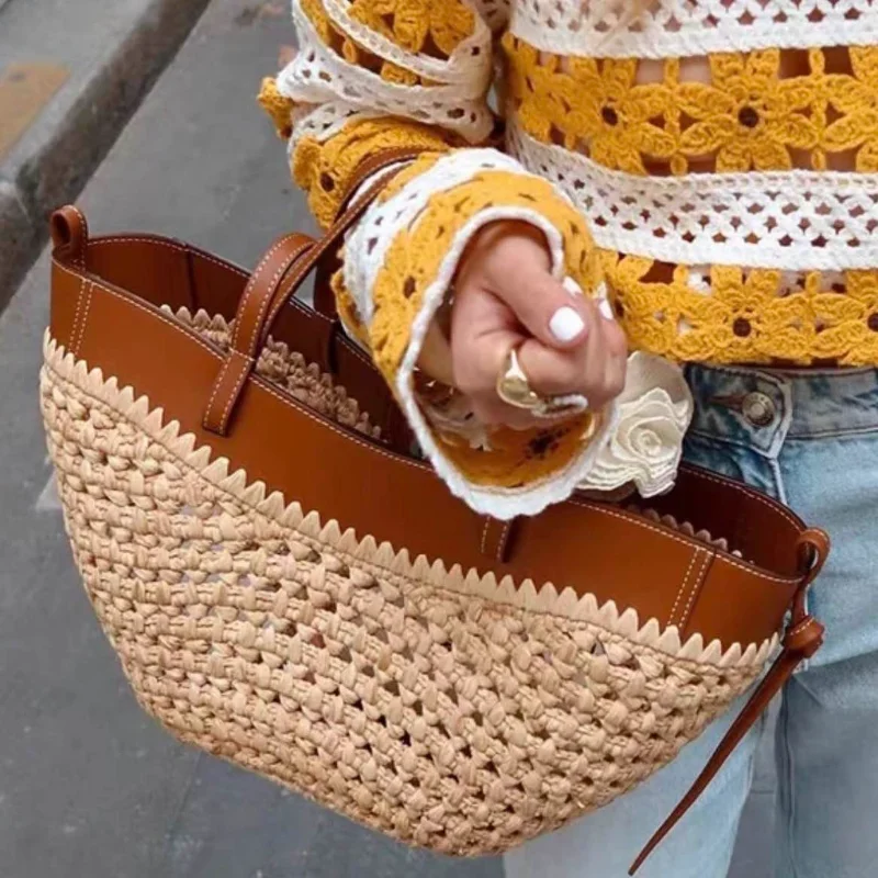 Luxury Raffia Straw Tote Bag,F - огляд і ціна Women'S Raffia Bags
