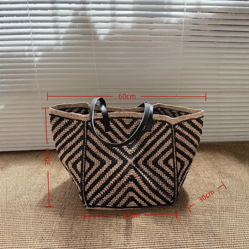 Oversized Large Raffia Straw T - огляд і ціна Women'S Raffia Bags