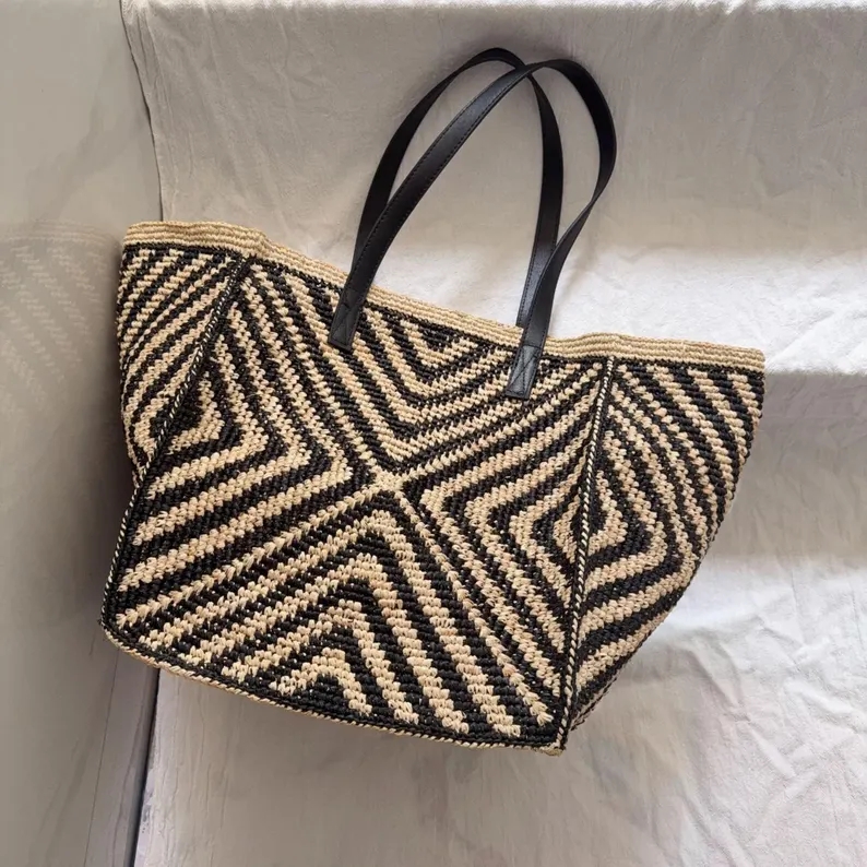 Oversized Large Raffia Straw T - огляд і ціна Women'S Raffia Bags