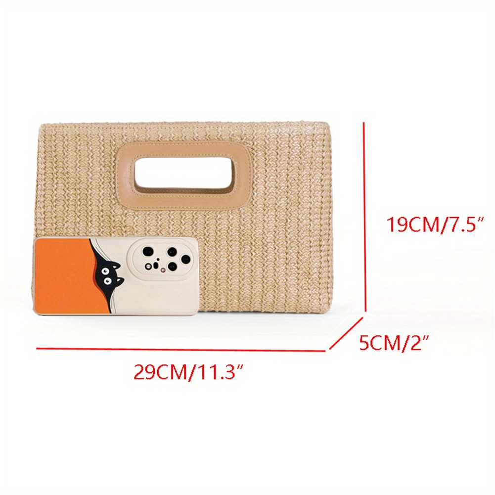 Luxury Clutch Handbag Purse fo - огляд і ціна Women'S Raffia Bags