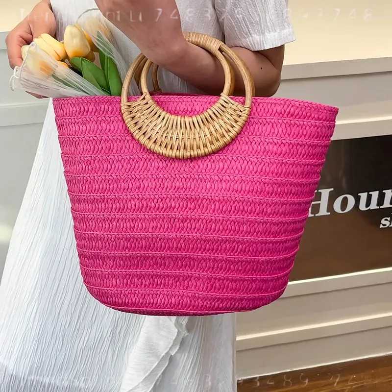 Women Summer Woven Paper Tote  - огляд і ціна Women'S Bags Handbags