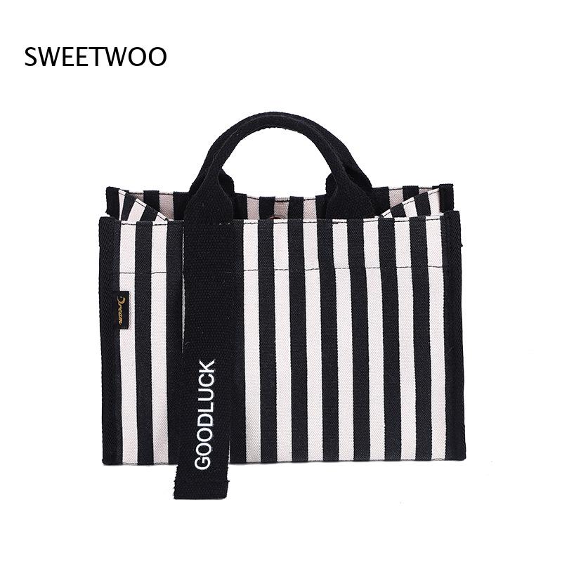 2026 Vertical Stripe Canvas Sm - огляд і ціна Women Hand Bags For Office