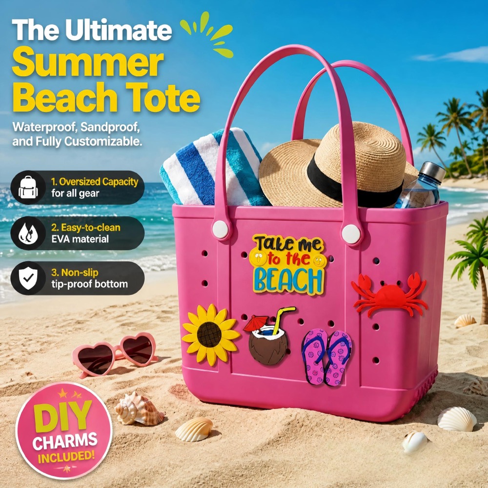 Womens Large EVA Beach Handbag - огляд і ціна Women'S Bags Handbags